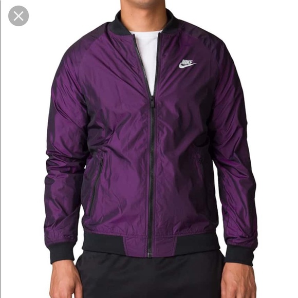 purple and black nike jacket